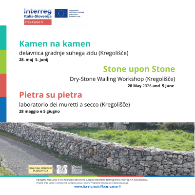 Kamen na kamen: delavnica gradnje suhega zidu (Kregolišče)